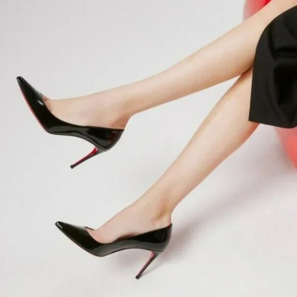 Christian Louboutin Kate Pumps - Black Patent Leather - Size: Eur 38.5 (US 8.5) - Picture 2 of 16